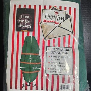 Tiny Tim Totes Premium Upright Christmas Tree Canvas Storage Cover Bag New